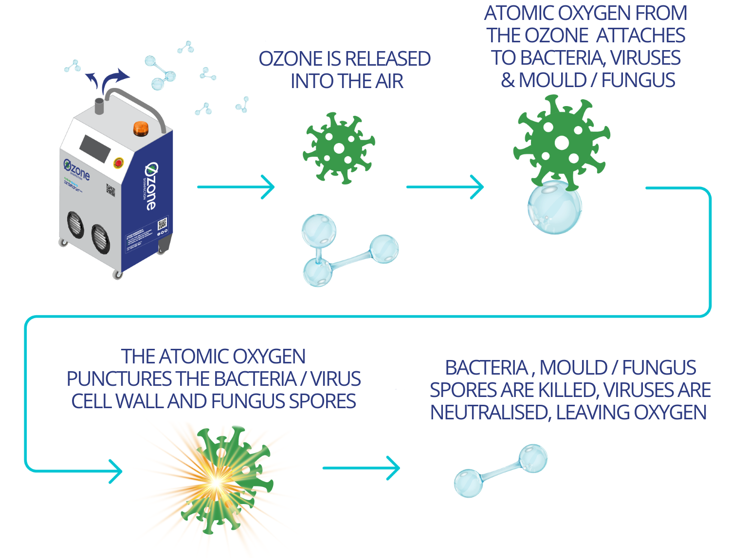 The Ozone Disinfection Process for Mould Treament